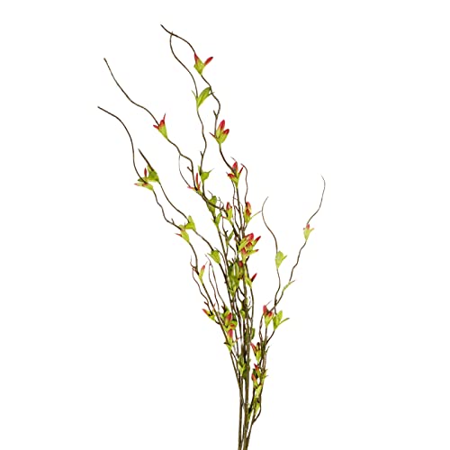 NLDGR 6 x künstliche Zweige für Vase, 112 cm hoch, künstliche Eukalyptus-Stiele, hohe Zweige für Bodenvase, Dekoration, grüne Zweige, künstlicher Ficuszweig, Heimdekoration von NLDGR