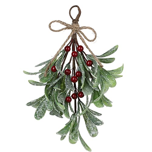 NLDGR 9,1 Zoll Künstliche Mistel Zum Aufhängen, Künstliche Mistelzweige, Weihnachts-Mistelzweig-Ornament mit Roter Schleife, Glitzernde Mistel Zum Aufhängen für Paare, Zuhause, Party, Dekoration(#2) NLDGR 9,1 Zoll Künstliche Mistel Zum Aufhängen, Künstliche Mistelzweige, Weihnachts-Mistelzweig-Ornament mit Roter Schleife, Glitzernde Mistel Zum Aufhängen für Paare, Zuhause, Party, Dekoration(#2) von NLDGR