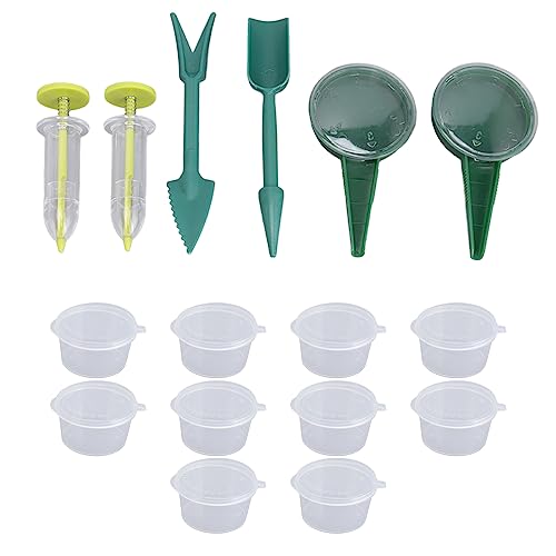 NLDGR Mini-Saatgutspender-Set, Saatpflanzer-Werkzeug, Mini-Saatgutspender-Sämaschine, Kleiner Samenverteiler, Garten-Saatausrüstungswerkzeug von NLDGR
