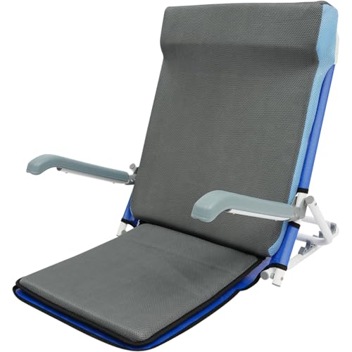 NLLATEI Verstellbare Bett-Rückenlehne mit 5 Grad Neigung, Bequemer Lesesitzstuhl für Senioren, Perfekt für Reisen, Strand, Zuhause oder als Unterstützung beim Lesen und Entspannen im Bett(Blue) von NLLATEI