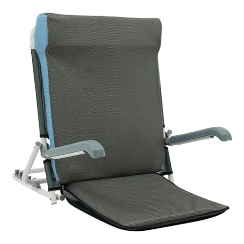 NLLATEI Verstellbare Bett-Rückenlehne mit 5 Grad Neigung, Bequemer Lesesitzstuhl für Senioren, Perfekt für Reisen, Strand, Zuhause oder als Unterstützung beim Lesen und Entspannen im Bett(Cyan) von NLLATEI