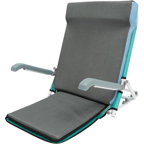 NLLATEI Verstellbare Bett-Rückenlehne mit 5 Grad Neigung, Bequemer Lesesitzstuhl für Senioren, Perfekt für Reisen, Strand, Zuhause oder als Unterstützung beim Lesen und Entspannen im Bett(Green) von NLLATEI
