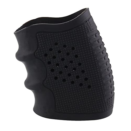 NLLeZ 1 STÜCK Griffhandschuhhülse sorgt for Rückstoßreduktion for Glock 17 19 20 21 22 23 25 31 32 34 35 37 38 Handfeuerwaffen Airsoft-Jagd-Accessorie (Farbe : Schwarz) von NLLeZ