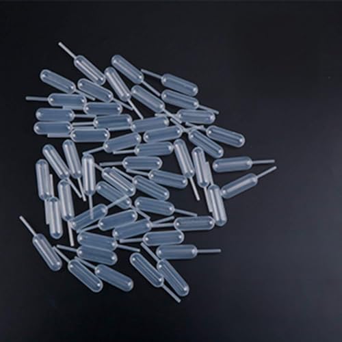 NLLeZ 100pcs 4 ml Einweg-Plastikpipetten Squeeze Übertragung Pipettes Dropper for Silikon-Form-UV-Epoxy-Harz-Fertigkeit Schmuckherstellung von NLLeZ