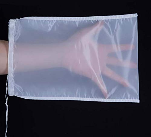 NLLeZ 300 Mesh/In 48 Micron 15 * 20cm Weiß Food Grade Nylon Mesh Wiederverwendbare Stamm Tee Pulp Juice Lebensmittel Nuss Milch Filtertüte (Farbe : 100 mesh, Größe : 5 Pcs) von NLLeZ