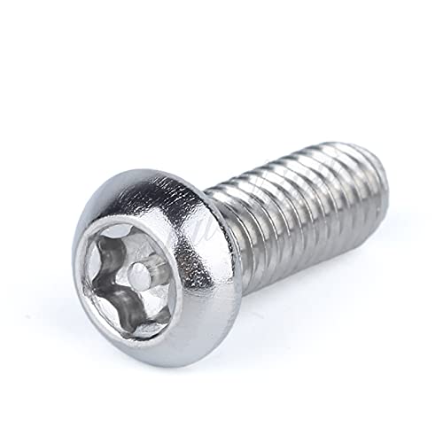NLLeZ Sicherheitsschraube M3 M4 M5 M6 M8 A2 Edelstahl TORX Button Kopf Manipulationssicherer Sicherheitsschraubenschrauben (Farbe : 30mm, Größe : M5 10PCS) von NLLeZ