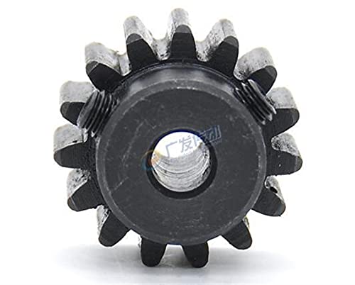 NLLeZ Stirnrad Ritzel 1.5M 12T 12Teeth Mod 1.5 Breite 12mm Bohrung 5-8mm Rechte Zähne 45# Stahl Hauptzahnrad CNC Zahnstange Getriebe RC (Hole Diameter : 6mm) von NLLeZ
