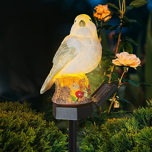 NLNEY Gartenleuchten Vogel Solar Leuchte, Solarleuchte Wasserdichte LED Solar Licht Gartenlicht Außenbeleuchtung Nachtlicht für Außen Gartenfigur Deko, Lawn, Path von NLNEY