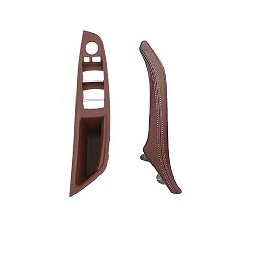 NLNGNZBZTP 7-teiliges Innentür-Fensterheber-Panel-Trimm-Zuggriff Für 5er F10 F11 F18 520-535 Rot_Braun Set Türinnengriff Im Auto(‎Red Brown 2pcs Set) von NLNGNZBZTP