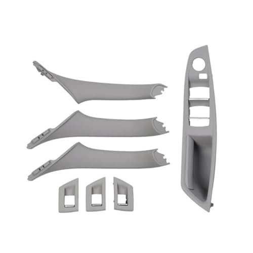 NLNGNZBZTP Auto-Innentürgriff, Fensterschalterabdeckung und -verkleidung Für 5er F10/F11/F18 520-530 2010-2017 RHD Türinnengriff Im Auto(‎Grey 7pcs) von NLNGNZBZTP