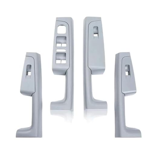 NLNGNZBZTP Auto-Innentürgriffe Für Skoda Für Superb 2008–2013, Vorne Hinten, Mit Armlehnenrahmen, Schalter-Bedienfeldverkleidung Türinnengriff Im Auto(‎Grey Set) von NLNGNZBZTP