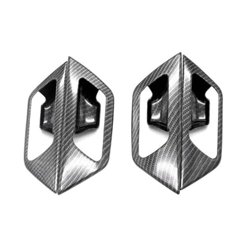 NLNGNZBZTP Auto-Innentürgriffrahmenabdeckung, ABS-Kohlefaser Silber, Für 3008 GT 2017-2021 Türinnengriff Im Auto von NLNGNZBZTP