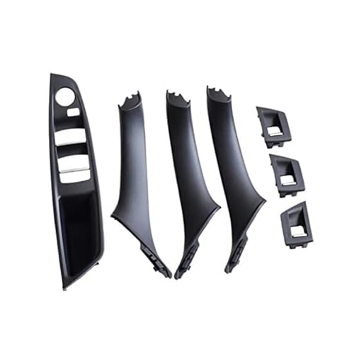 NLNGNZBZTP Innentürgriff-Armlehne und Fensterschalter-Panel-Set Für 5 Series F10 F11 F18 520i 523i 525i 528i 535i Verbesserte neue Türinnengriff Im Auto(‎Black-7pcs) von NLNGNZBZTP