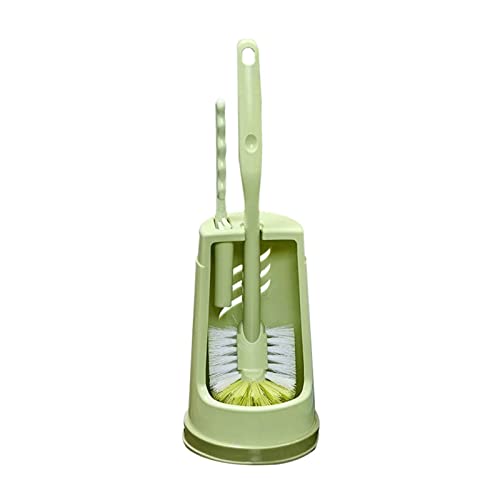 NLNGZKZFNF 3-in-1 Toilettenbürste Set, Kunststoff Toilettenbürste Toilettenbürste Badezimmer for Halter Klobürste(Green) von NLNGZKZFNF