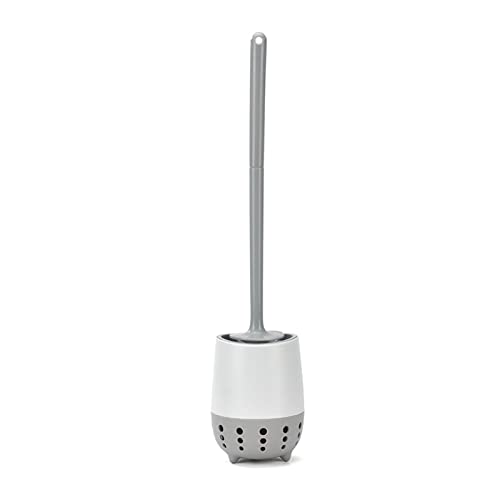 NLNGZKZFNF Dauerhafte Toilettenbürste Set Wandmontierte Badezimmerbürste WC for Basishalterung Tragbare Einfache Toilettenzubehör Klobürste(Gr�) von NLNGZKZFNF