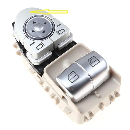 Fensterheberschalter Electric Power Fensterheber Für BENZ C-Klasse W205 Für Coupe Vito W447 Master Power Elektrische Fensterheberschalter 2059050302 2059051513 2059057011(Model A Beige) von NLNPFGHVZY