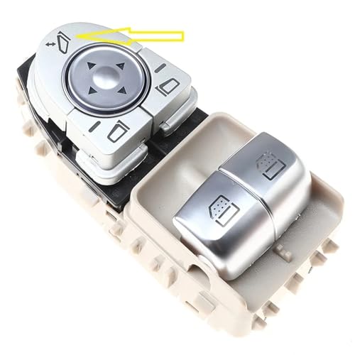 Fensterheberschalter Electric Power Fensterheber Für BENZ C-Klasse W205 Für Coupe Vito W447 Master Power Elektrische Fensterheberschalter 2059050302 2059051513 2059057011(Model B Beige) von NLNPFGHVZY