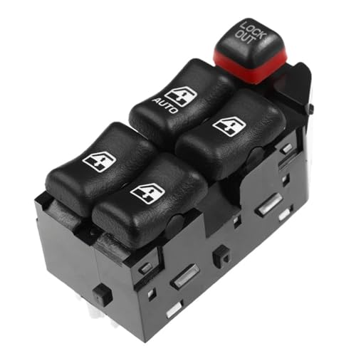 Fensterheberschalter Electric Power Fensterheber Für Chevrolet Cavalier 1995-2005 22652693 22652693 88894539 22610145 Power Fenster Master Switch(Black) von NLNPFGHVZY
