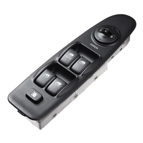 Fensterheberschalter Electric Power Fensterheber Für Hyundai Für Elantra 2001-2006 Grünes Licht Vorne Links 93570-2D100 Elektrische Master Fensterheber Switch Control 935702D100(Black) von NLNPFGHVZY
