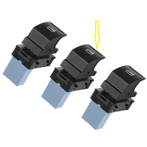 Fensterheberschalter Electric Power Fensterheber Für Skoda Für Fabia Combi Für Roomster 5J 2006-2015 Auto Scheinwerfer Fenster Schalter 5ND959857 1K4959857B 5ND959855(3X-buttons) von NLNPFGHVZY