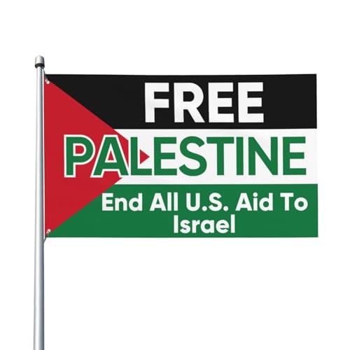 3x5 kostenloses Banner mit Palästina-Flagge. Ich stehe mit Palästina-Flagge. Bete für Palästina. Starke Outdoor-Flagge „Ende der Besatzung“. von NLWQEKV