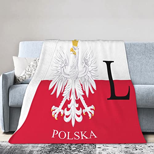 Polnische Flagge, Polen, Polska, superweiche, warme Decke, Bequeme Flanelldecke, Vier-Jahreszeiten-Decke, geeignet für Schlafzimmer, Bett und Sofa von NLWQEKV