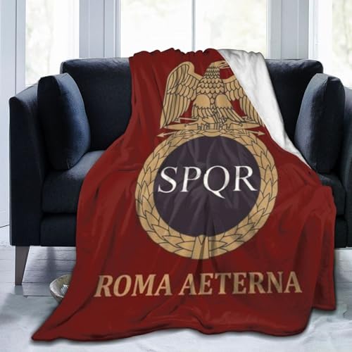 SPQR Weiche, warme Fleecedecke, Bequeme Flanelldecke, Decke für Schlafzimmer, Bett und Sofa von NLWQEKV