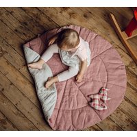 Natur Baby Leinen Matte Rund Spielteppich Weicher Rosa Spielmatte Bodenmatratze Kinderzimmer Teppich Natur Baby Leinen Matte Rund Spielteppich Weicher Rosa Spielmatte Bodenmatratze Kinderzimmer Teppich von NLcozyHome