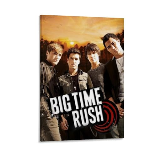 Big Time Rush Musikposter, Albumcover, Poster, Bandposter, Retro-Poster, Schlafzimmer, Musikposter, Rapper, Poster, Wandkunst, Leinwandposter, Raumdekoration, ästhetische Poster, Druck, Dekoration, von NLiangJi