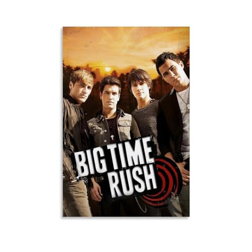 Big Time Rush Musikposter, Albumcover, Poster, Bandposter, Retro-Poster, Schlafzimmer, Musikposter, Rapper, Poster, Wandkunst, Leinwandposter, Raumdekoration, ästhetische Poster, Druck, Dekoration, von NLiangJi
