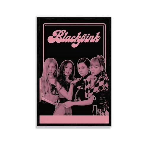 Blackpink4 Musikposter, Albumcover, Poster, Bandposter, Retro-Poster, Schlafzimmer, Musikposter, Rapper-Poster, Wandkunst, Leinwandposter, Raumdekoration, ästhetische Poster, Druck, Dekoration, von NLiangJi
