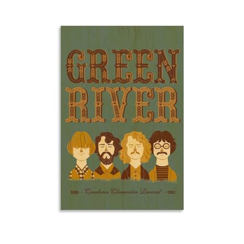 Creedence Clearwater Revival2 Musikposter, Albumcover-Poster, Bandposter, Retro-Poster, Schlafzimmer, Musikposter, Rapper-Poster, Wandkunst, Leinwandposter, Raumdekoration, ästhetische Poster, von NLiangJi