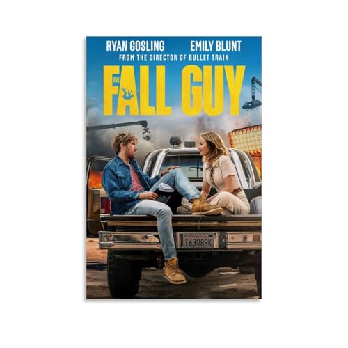 NLiangJi Retro-Filmposter "The Fall Guy", Leinwanddruck, Innendekoration, Poster, 50 x 75 cm, ungerahmter Stil von NLiangJi