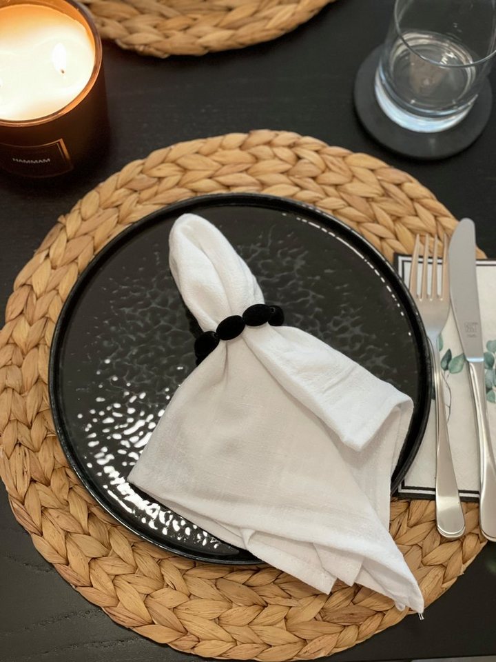 NM Maison Secret Stoffserviette Stoffservietten (Leinenstoff), (6 St) von NM Maison Secret