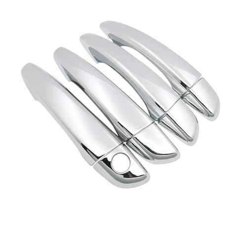 Auto Außentürgriff Für Peugeot Für Expert Für Reisenden 2016-2023 Auto Türgriff Abdeckung Trim Außen Teile Zubehör Auto Styling Seitentürgriffabdeckung Verkleidung Styling(Metallic Blcak 4pcs) von NMBNPKTUCU