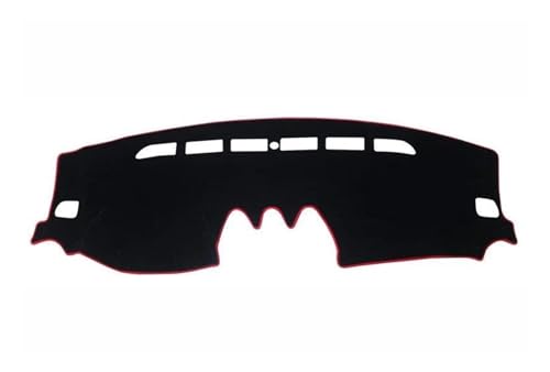 Sonnenschutz Dash Matte Teppich Für Suzuki Für Vitara Für LY 2015 2016 2017 2018 2019 2020 2021 2022 Instrument Teppich Zubehör Auto Dashboard Abdeckung Rutschfestes Pad Zubehör(A LHD Red Side) von NMBNPKTUCU