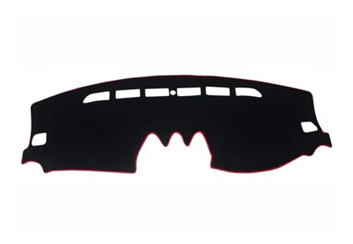 Sonnenschutz Dash Matte Teppich Für Suzuki Für Vitara Für LY 2015 2016 2017 2018 2019 2020 2021 2022 Instrument Teppich Zubehör Auto Dashboard Abdeckung Rutschfestes Pad Zubehör(A RHD Red Side) von NMBNPKTUCU