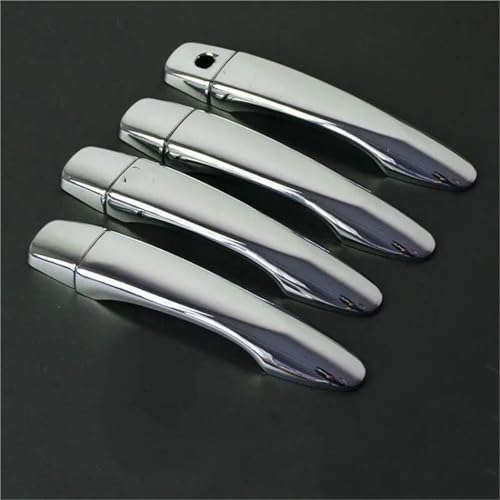 Auto Außentür Griff Abdeckung Trim Zubehör Für Nissan Für Qashqai J11 2014-2021(Silver no button) von NMBZVE