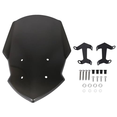 NMBZVE Aerodynamisches Flügelkit mit Frontspoiler-Winglet Für Y&amaha MT 07 2018 2019 2020 MT07 Motorrad Windschutzscheibe Windschutz Zubehör Windschutzscheibe Einstellbare Spoiler(Type C) von NMBZVE