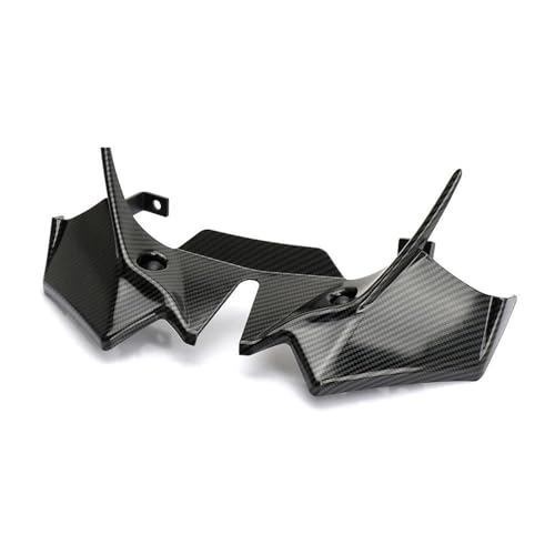 NMBZVE Aerodynamisches Flügelkit mit Frontspoiler-Winglet Für Z650 2021 2022 2023 2024 Motorrad Sport Abtrieb Naked Front Spoiler Aerodynamische Flügel Kit Teile(Type A) von NMBZVE