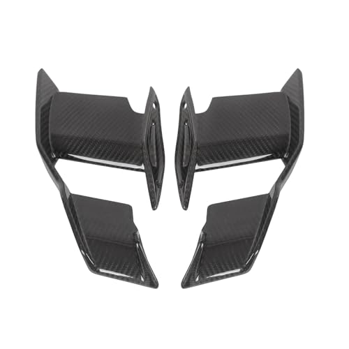 NMBZVE Aerodynamisches Flügelkit mit Frontspoiler-Winglet Motorrad Carbon Fiber Front Spoiler Seite Winglets Verkleidung Für B&MW S1000R Für M1000R 2023 2024 Änderung Zubehör(Type A) von NMBZVE