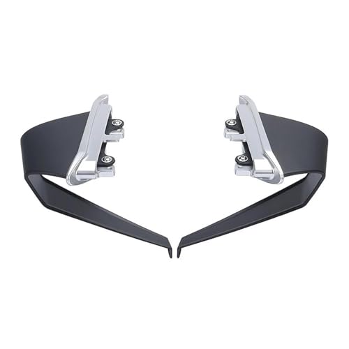 NMBZVE Aerodynamisches Flügelkit mit Frontspoiler-Winglet Motorrad Carbon Fiber Winglet Aerodynamische Spoile Seite Flügel Kit Für Ducati Für Monster 937 Plus SP 950 2021 2022 2023(Type B) von NMBZVE