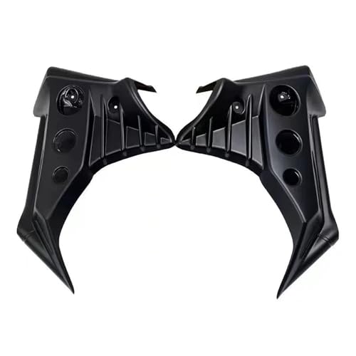 NMBZVE Aerodynamisches Flügelkit mit Frontspoiler-Winglet Motorrad-Schwarzverkleidung Unteres Kinn Spoiler Seitenabdeckung Motorschutz Seitenrahmen Für Rebel Für CMX300 Für CMX500 2017-up von NMBZVE