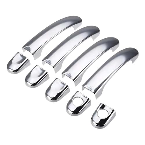 NMBZVE Außentürgriffabdeckung Autodekoration Für VW Für Caddy T3 T5 2003-2015(Chrome Silver) von NMBZVE