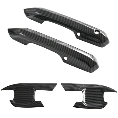 NMBZVE Auto Außen Zubehör Tür Griff Schüssel Overlay Abdeckung Dekor Für Ford Für Mustang 2024-2025(Handle Bowl 4pcs) von NMBZVE