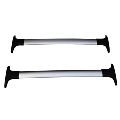 NMBZVE Auto-Gepäckträger 2 Stücke Dach Rack Querstangen Für Ford Für Ecosport 2013-2022 Auto Aluminium Seite Bar Querstangen Fracht Rack Gepäck(Silber) von NMBZVE