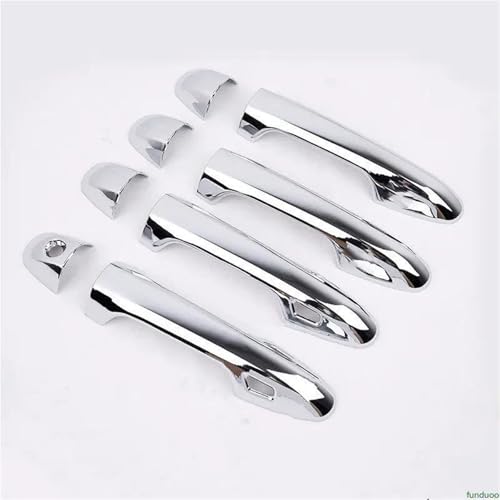 NMBZVE Auto Seite Türgriff Abdeckung Trim Aufkleber Zubehör Für Toyota Für Harrier XU60 2014-2019(Silver 2 sensors) von NMBZVE