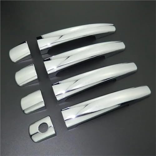 NMBZVE Auto Seite Türgriff Abdeckung Trim Tür Schüssel Abdeckung Für Peugeot 207 CC 2006-2014(Door Handle Covers) von NMBZVE
