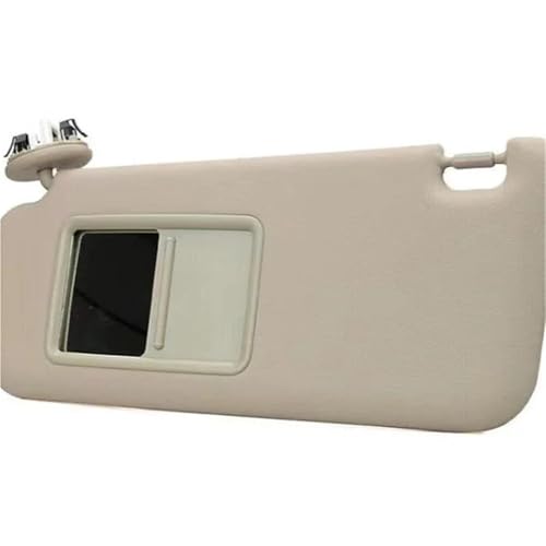 NMBZVE Auto Sonnenschutz Mit Spiegel Links Rechts Sonnenblende Für RAV4 2006 2007 2008 2009 2010 2011 2012 7 Sonnenschutzabdeckung(Beige Left) von NMBZVE