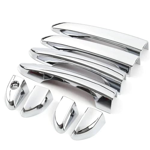 NMBZVE Auto Stil Außentür Griff Form Abdeckung Decor Auto Für Hyundai Für Tucson 2015-2020(Normal Silver) von NMBZVE